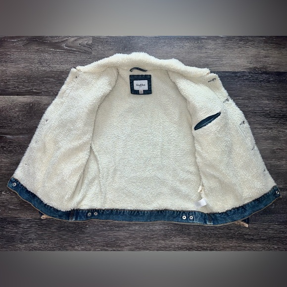 Men’s Jean Jacket with Shearling Lining - Size L - Picture 3 of 3